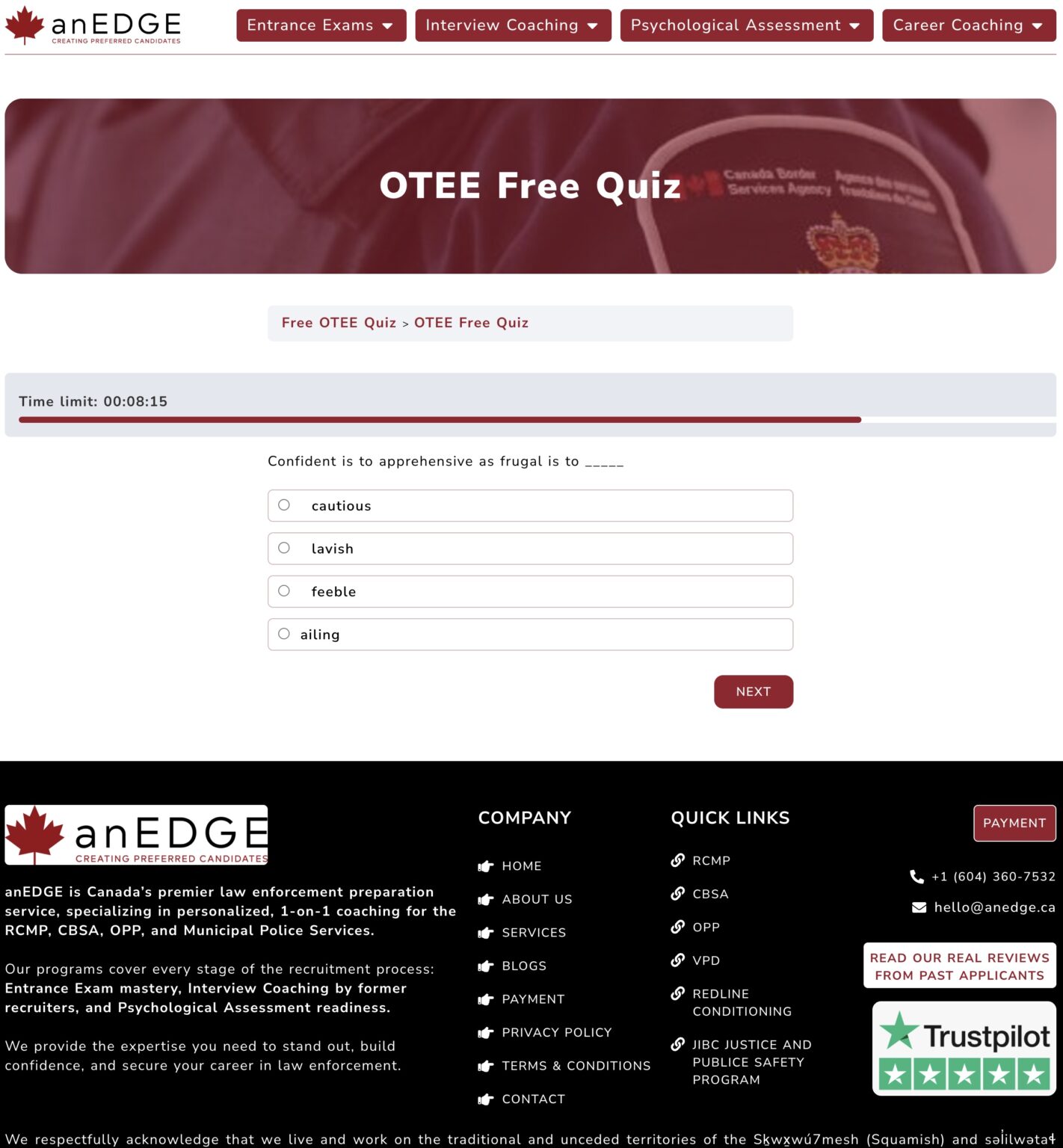 APCAT Practice Test 2026 | Alberta Police Officer Competency Assessment ...