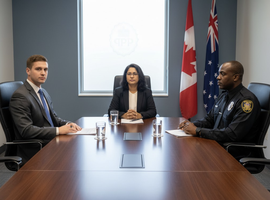 how to pass OPP interview: a candidate sits before an OPP panel